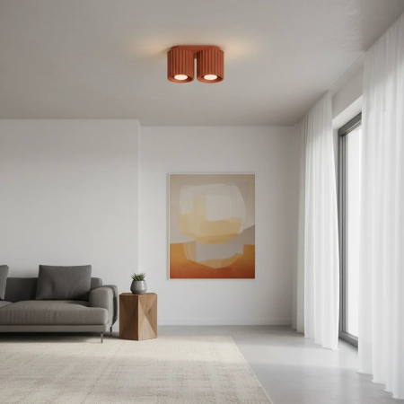 Plafon AURA 2 ochra czerwona GU10 SL.1800 - Sollux