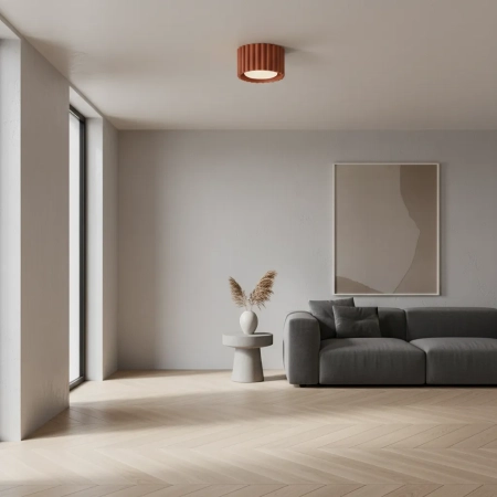 Plafon AURA 1 ochra czerwona GX53 SL.1802 - Sollux