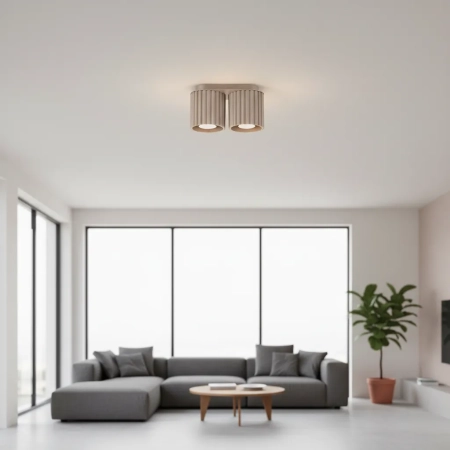 Plafon AURA 2 taupe GU10 SL.1815 - Sollux