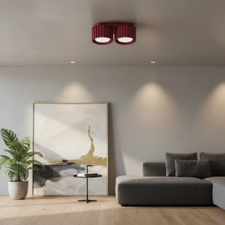 Plafon AURA 2 burgund GX53 SL.1823 - Sollux