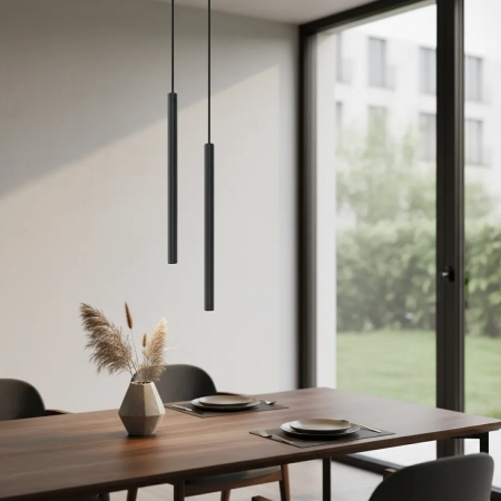 Lampa wisząca ARCHE 2P czarna SL.1867 - Sollux