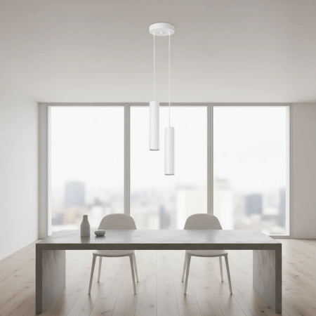 Lampa wisząca LAGOS 2P biała SL.1868 - Sollux