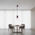 Lampa wisząca HALO 1 burgund SL.1749 - Sollux