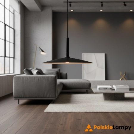 Lampa wisząca minimalistyczna HANK LED czarna 35 cm ST-10229P BLACK - Step into Design