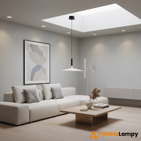 Lampa wisząca minimalistyczna HANK LED biała 35 cm ST-10229P white - Step into Design