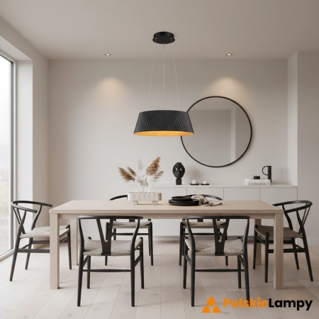 Lampa wisząca FRILL LED czarna 45 cm ST-DL6487-BK - Step into Design