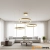 Lampa wisząca  na pilota CIRCLE 40+60+80 LED złoty połysk na 1 podsufitceDN924-40+60+80 gold - Step into Design