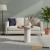 Stolik kawowy COLUMN marmurowy biały miedziany 55 cm DP-FA1 white copper - Step Into Design