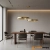 Lampa wisząca  na pilota CIRCLE 60+60 LED mosiądz na 1 podsufitce ST-8848-60+60 brass - Step into Design