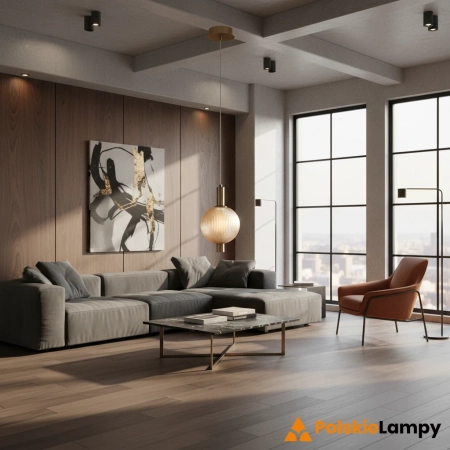 Lampa wisząca złota szklana kulista PND-83631-1-AB-AMB z serii Lenti - Lampy Italux
