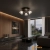 Lampa sufitowa czarna 3-punktowa ze szklanymi kloszami WL-34393-3R-BK-HBR z serii Orella - Lampy Italux