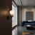 Kinkiet metalowy czarny z ceramicznym detalem WL-94921-1A-BK z serii Balos - Lampy Italux