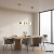 Lampa wisząca złota metalowa z ceramicznymi elementami PND-94981-4C-GD z serii EVANS - Lampy Italux