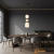 Lampa wisząca złota ceramiczna szklana PND-94981V-3A-GD z serii Evans - Lampy Italux