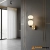 Kinkiet szklano-ceramiczny złoty LED WL-94981-1B-GD z serii Evans - Lampy Italux