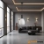 Lampa wisząca czarna metalowa z mlecznym kloszem PND-23541-1-BK-OP z serii Gater - Lampy Italux