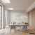 Lampa wisząca LED biała metalowa falista 120cm PND-23523-WH z serii Mila - Lampy Italux