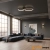 Plafon LED czarny metalowy dwupierścieniowy SPL-20452-2-BK z serii MAVER - Lampy Italux