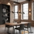 Lampa wisząca metalowa czarno-mosiężna 4-punktowa PND-58892-4-BK-BRO z serii ELICE - Lampy Italux