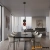 Lampa wisząca metalowa z filcem czarno-czerwona PND-59779A-1S-MLTI z serii Andrea - Lampy Italux