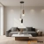 Lampa wisząca 3-punktowa metalowa z filcem PND-59815B-3-MLTI z serii Lorenzo - Lampy Italux