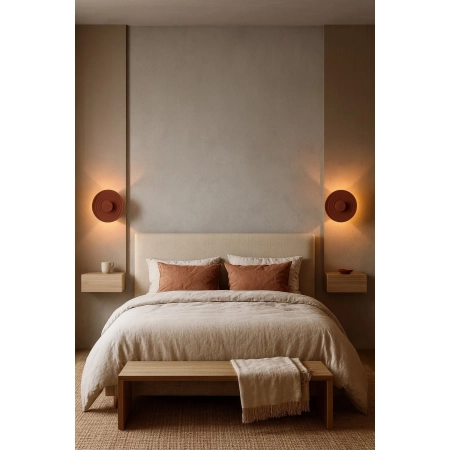 Azzardo Kinkiet aluminiowy brązowy LED 50cm AZ6582 z serii RIPPLE
