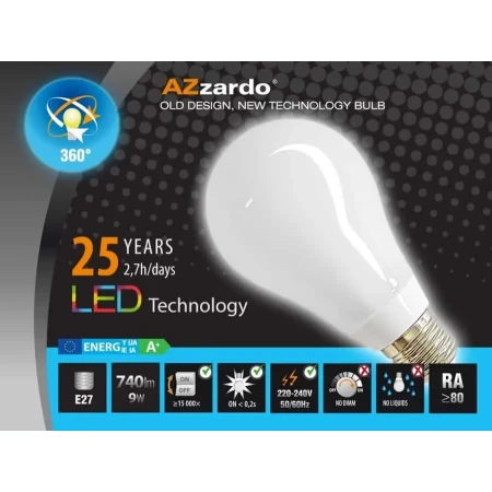 Żarówka LED 12W E27 360st. AZ1640 - Azzardo