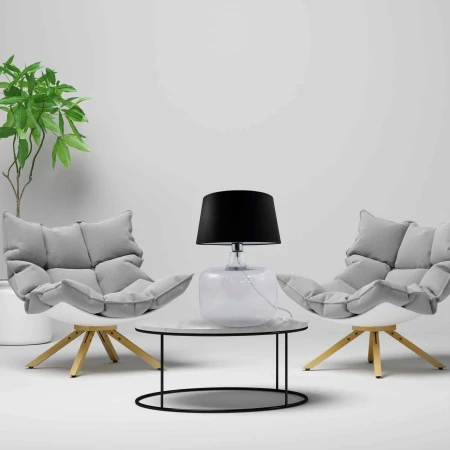 Lampa na stół BATUMI TRANSPARENT 5528BK Zuma Line - W