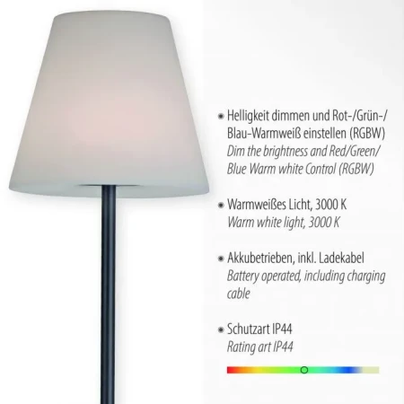 Lampa podłogowa zewnętrzna HOLLY 19826-18 - Paul Neuhaus