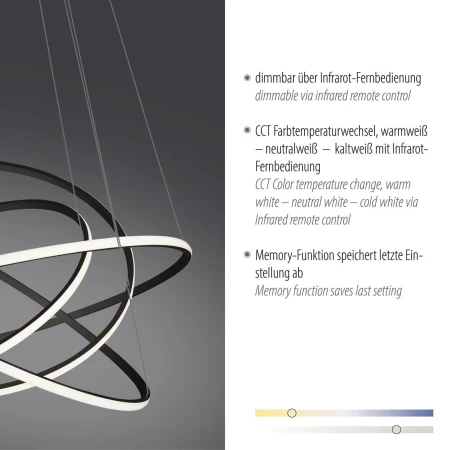 Lampa wisząca TESSARA 2124-13 - Paul Neuhaus