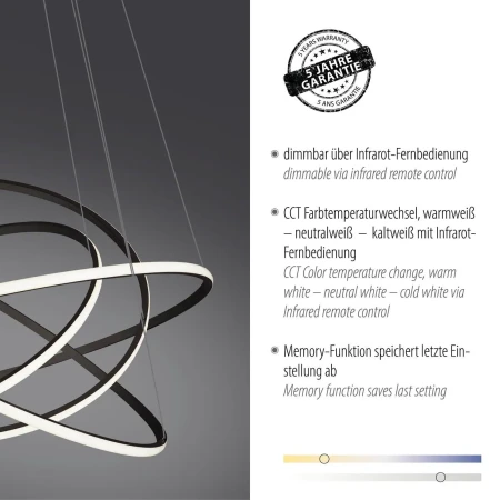 Lampa wisząca TESSARA 2124-13 - Paul Neuhaus