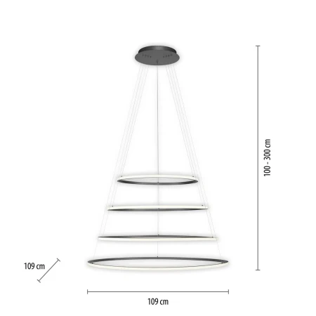 Lampa wisząca TESSARA 2124-13 - Paul Neuhaus