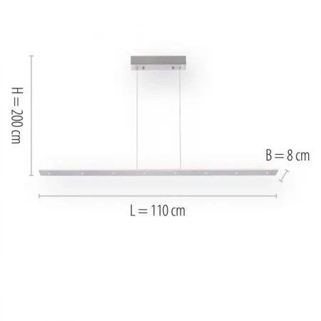 Lampa wisząca nowoczesna PURE-COSMO 2532-95 - Paul Neuhaus