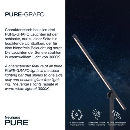 Lampa stołowa PURE-GRAFO 4407-18 - Paul Neuhaus