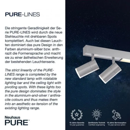 Plafon PURE-LINES 6121-95 - Paul Neuhaus