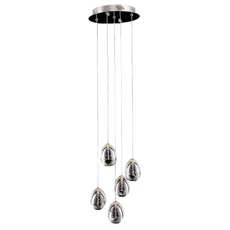 Lampa wisząca nowoczesna Huelto PND-22112132-5A-CR chrom – Italux
