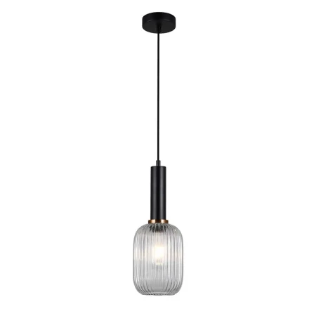 Lampa wisząca nowoczesna ANTIOLA PND-5588-1M-BK+CL - Italux