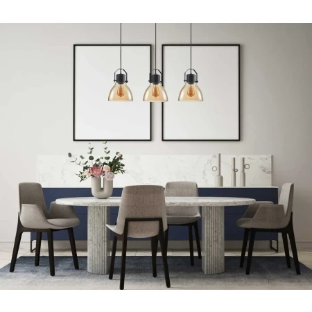 Lampa wisząca Darlena PND-22371-3-BK+AMB - Italux