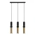Lampa wisząca nowoczesna Isidora PND-14290-3A-BK-BRO - Italux