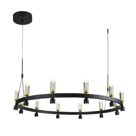 Lampa stylowa designerska wisząca Almelo PND-83812-24 - Italux