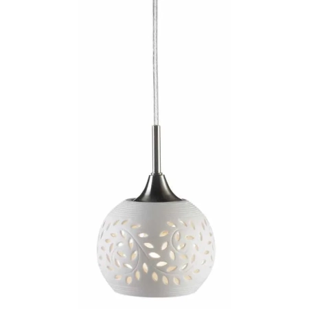 Lampa wisząca nowoczesna LOHALS   Stalowy/Biały 102288 - Markslojd