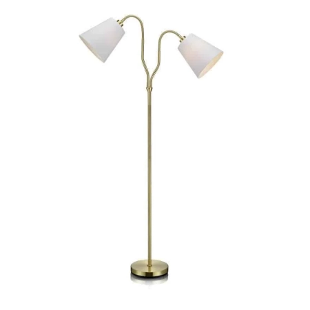 Lampa podłogowa MODENA Mosiądz/Biały 105274 - Markslojd