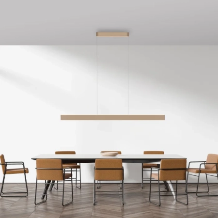 Lampa wisząca nad stół w salonie świecąca w górę i w dół Q-STRETTO 2687-97 - Paul Neuhaus