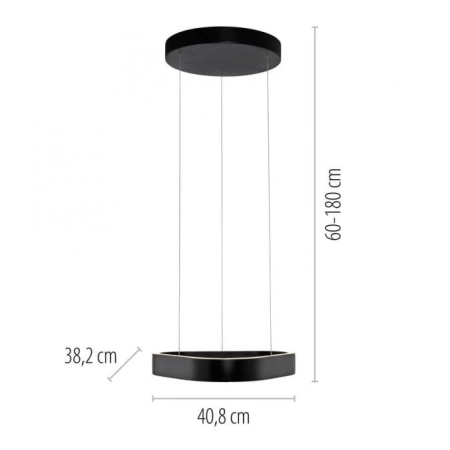 Lampa wisząca designerska na pilota Q-STRETTO 2689-18 - Paul Neuhaus