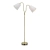 Lampa podłogowa MODENA Mosiądz/Biały 105274 - Markslojd