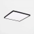 Kwadratowy plafon CCT czarny LE COLIS MS748400S-3-BK - Zuma Line