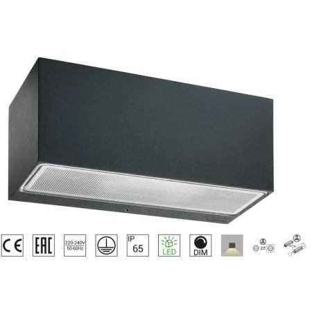 Kinkiet elewacyjny ASKER BIG LED 1302B - Norlys