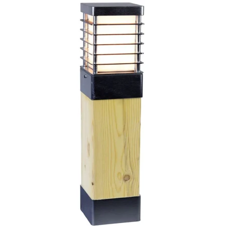 Lampa stojąca słupek drewno HALMSTAD 49CM 1403B - Norlys