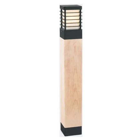 Lampa stojąca słupek drewno HALMSTAD 85CM 1413B - Norlys