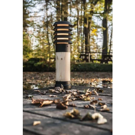 Lampa stojąca na ogród drewniana ALTA 85CM 1440B - Norlys